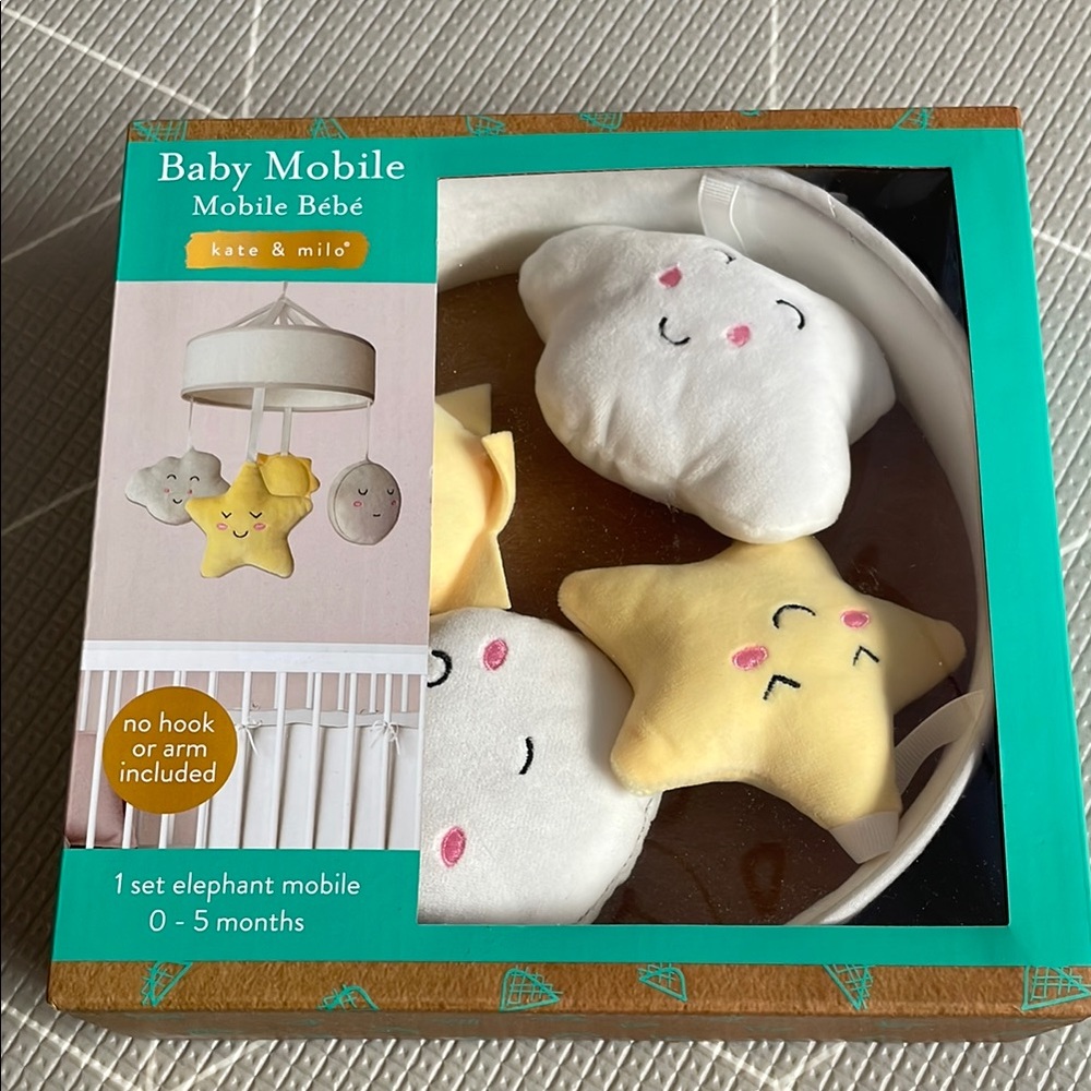 Kate & Milo Baby Mobile with Clouds and Stars